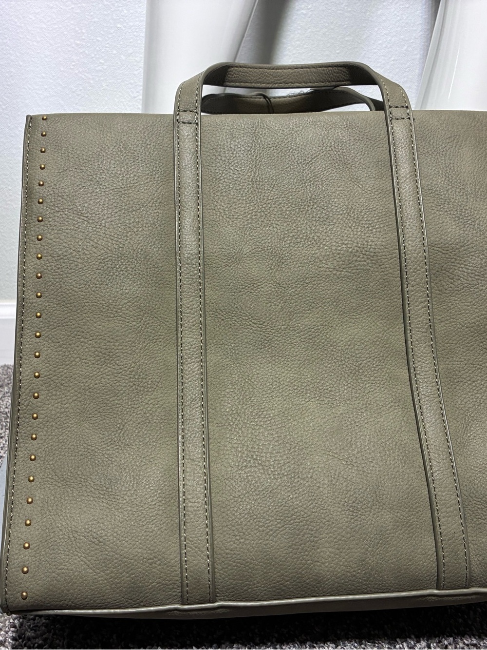 Large Olive Tote Bag - Stylish Everyday Carry